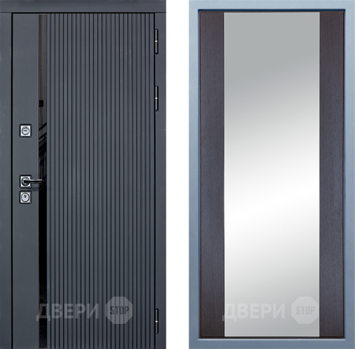 Входная металлическая Дверь Дива МХ-46 STR Д-15 Зеркало Венге в Зарайске