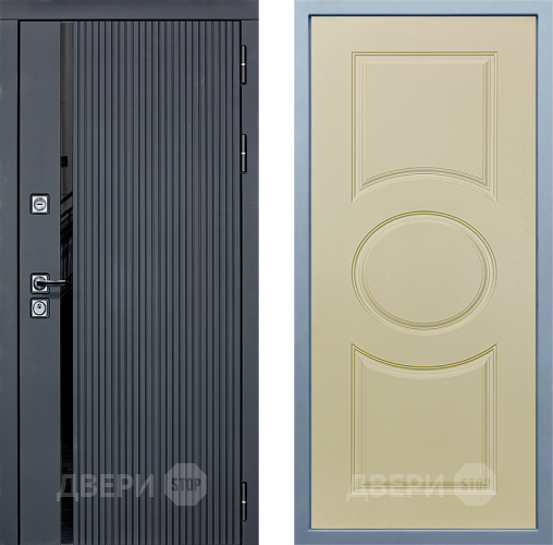 Входная металлическая Дверь Дива МХ-46 STR Д-8 Шампань в Зарайске