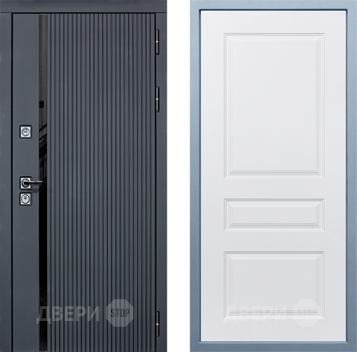 Входная металлическая Дверь Дива МХ-46 STR Д-13 Белый в Зарайске