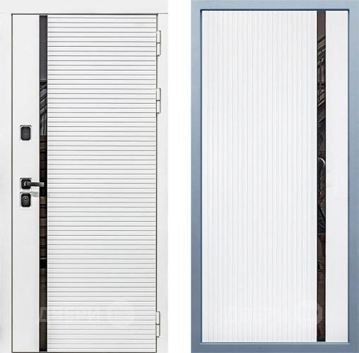 Входная металлическая Дверь Дива МХ-45 Белая STR МХ-46 Белый матовый в Зарайске