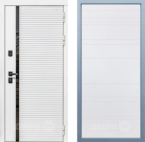 Входная металлическая Дверь Дива МХ-45 Белая STR Д-5 Белый в Зарайске