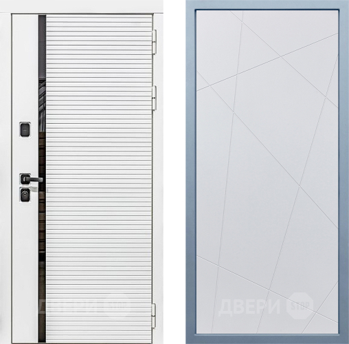 Входная металлическая Дверь Дива МХ-45 Белая STR Д-11 Белый в Зарайске