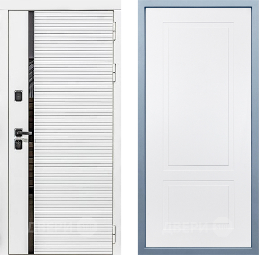 Входная металлическая Дверь Дива МХ-45 Белая STR Н-7 Белый в Зарайске