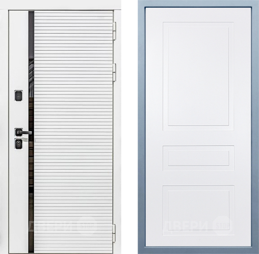 Входная металлическая Дверь Дива МХ-45 Белая STR Н-13 Белый в Зарайске