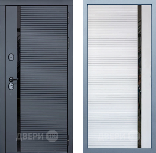 Входная металлическая Дверь Дива МХ-45 STR МХ-45 Белый матовый в Зарайске