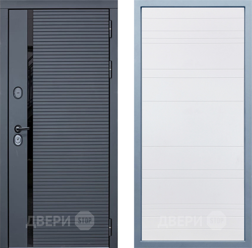 Входная металлическая Дверь Дива МХ-45 STR Д-5 Белый в Зарайске