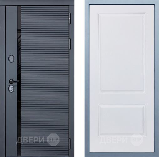 Входная металлическая Дверь Дива МХ-45 STR Д-7 Белый в Зарайске