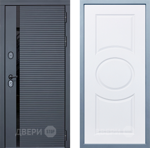 Входная металлическая Дверь Дива МХ-45 STR Д-8 Белый в Зарайске