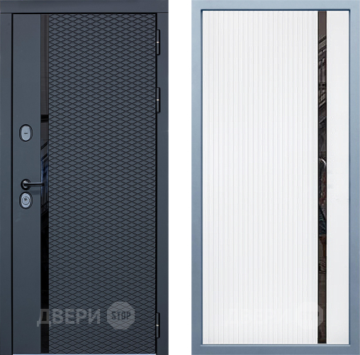 Входная металлическая Дверь Дива МХ-47 STR МХ-46 Белый матовый в Зарайске