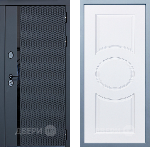 Входная металлическая Дверь Дива МХ-47 STR Д-8 Белый в Зарайске