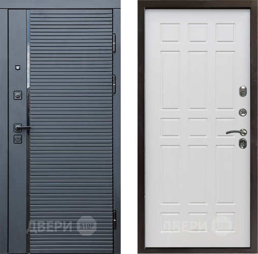 Входная металлическая Дверь Престиж Черная Линия Спарта Лиственница белая в Зарайске