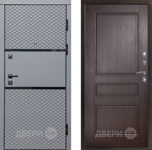 Входная металлическая Дверь Престиж Ромб Классика Венге в Зарайске