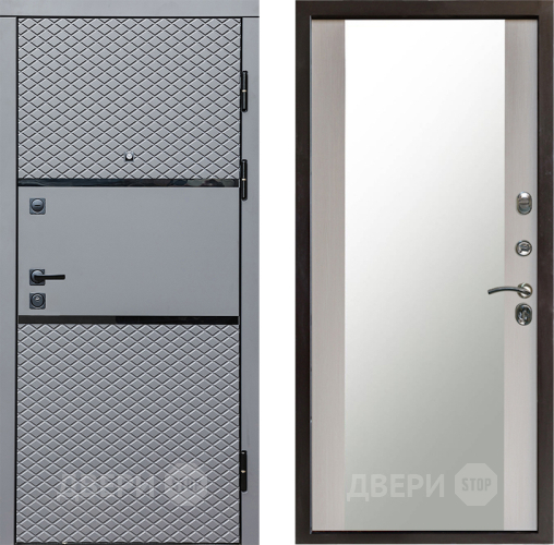 Дверь Престиж Ромб Зеркало Лиственница белая в Зарайске