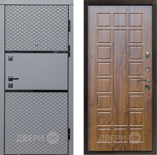 Входная металлическая Дверь Престиж Ромб Престиж Дуб в Зарайске