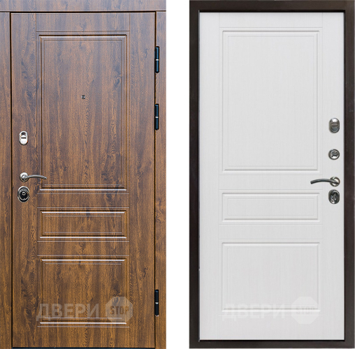 Входная металлическая Дверь Престиж Классика Дуб Классика Белое дерево в Зарайске