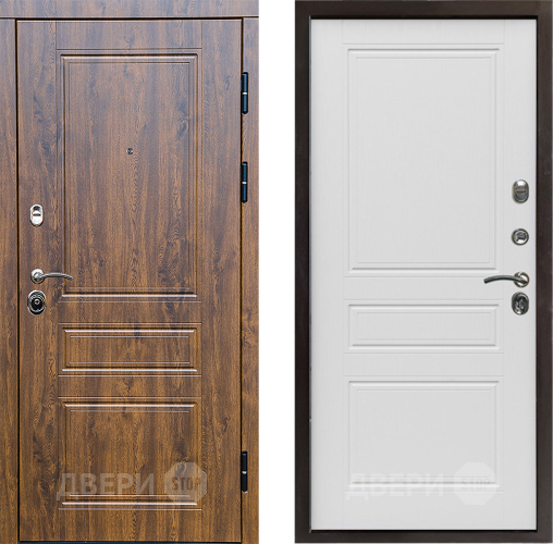 Входная металлическая Дверь Престиж Классика Дуб Классика Лиственница белая в Зарайске