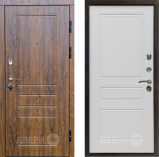 Входная металлическая Дверь Престиж Классика Дуб Классика Белый матовый в Зарайске