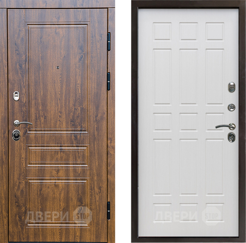 Входная металлическая Дверь Престиж Классика Дуб Спарта Лиственница белая в Зарайске