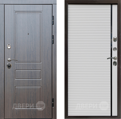 Входная металлическая Дверь Престиж Классика Венге Porte Белый в Зарайске