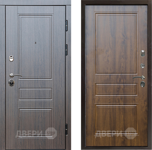 Входная металлическая Дверь Престиж Классика Венге Классика Дуб в Зарайске
