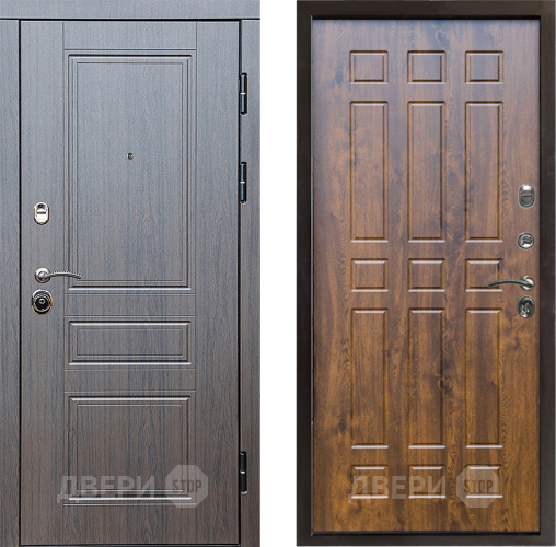 Входная металлическая Дверь Престиж Классика Венге Спарта Дуб в Зарайске