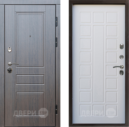 Входная металлическая Дверь Престиж Классика Венге Престиж Белое дерево в Зарайске