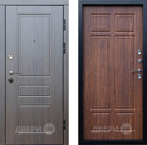 Входная металлическая Дверь Престиж Классика Венге Премиум Орех темный в Зарайске