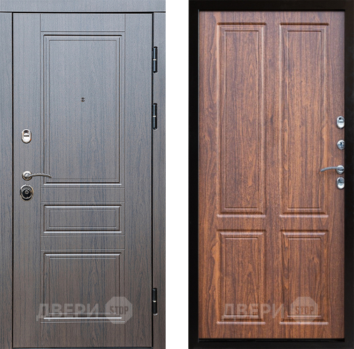 Входная металлическая Дверь Престиж Классика Венге Премиум Орех светлый в Зарайске