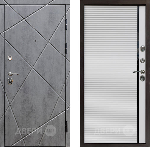 Входная металлическая Дверь Престиж Лучи Porte Белый в Зарайске