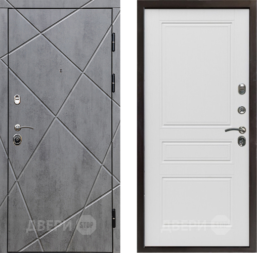 Входная металлическая Дверь Престиж Лучи Классика Лиственница белая в Зарайске