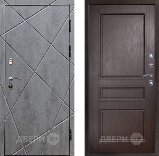 Входная металлическая Дверь Престиж Лучи Классика Венге в Зарайске