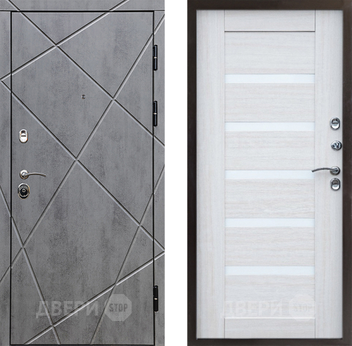 Входная металлическая Дверь Престиж Лучи Царга Лиственница белая в Зарайске