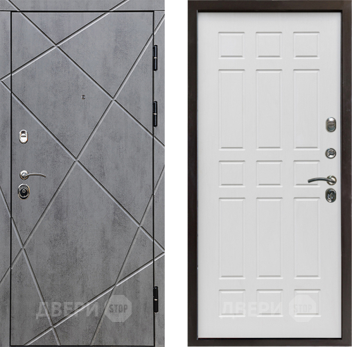 Входная металлическая Дверь Престиж Лучи Спарта Белое дерево в Зарайске