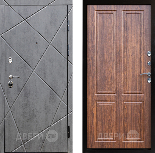 Входная металлическая Дверь Престиж Лучи Премиум Орех светлый в Зарайске