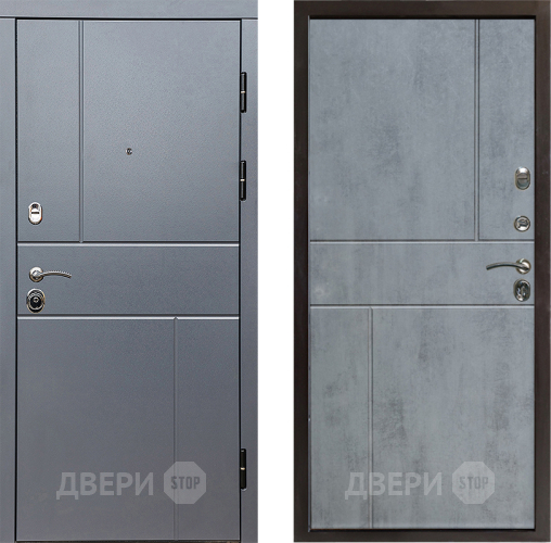 Входная металлическая Дверь Престиж Горизонт Грэй Горизонт Бетон темный в Зарайске