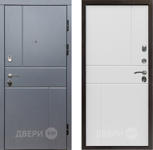 Входная металлическая Дверь Престиж Горизонт Грэй Горизонт Бетон белый в Зарайске