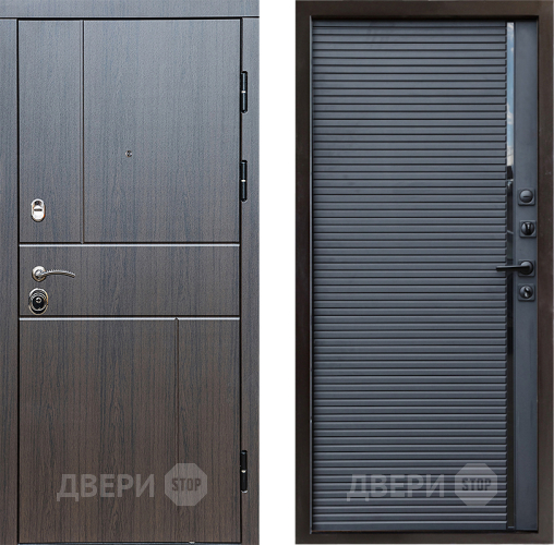 Входная металлическая Дверь Престиж Горизонт Венге Porte Черный кварц в Зарайске