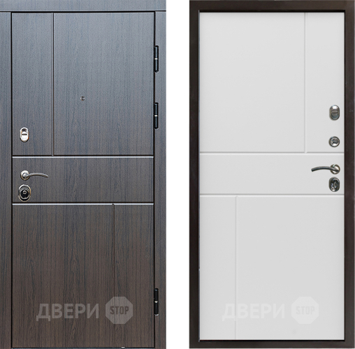 Входная металлическая Дверь Престиж Горизонт Венге Горизонт Бетон белый в Зарайске