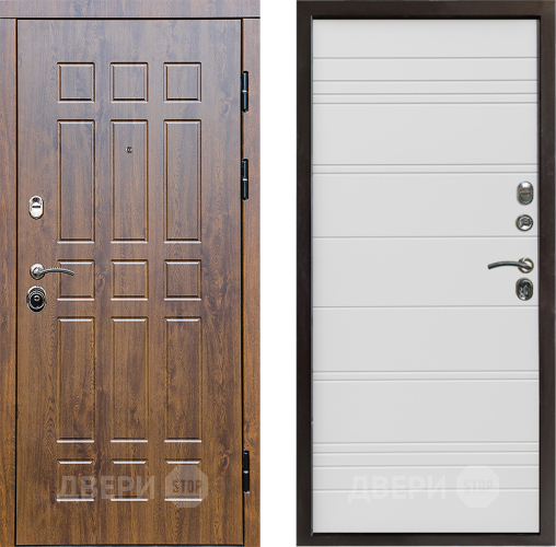 Входная металлическая Дверь Престиж Стандарт Line Белый в Зарайске