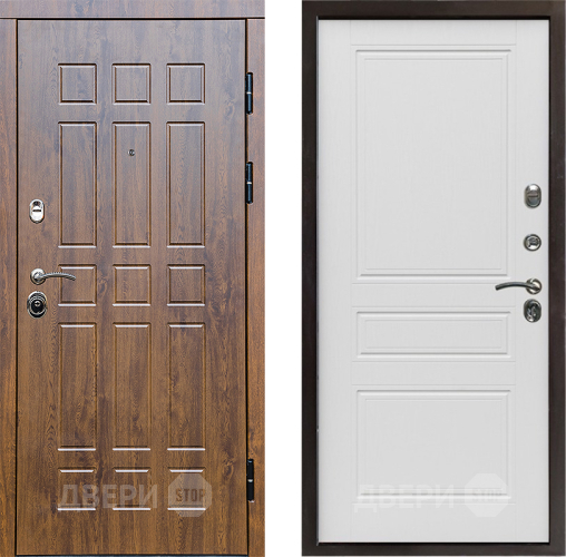 Входная металлическая Дверь Престиж Стандарт Классика Лиственница белая в Зарайске