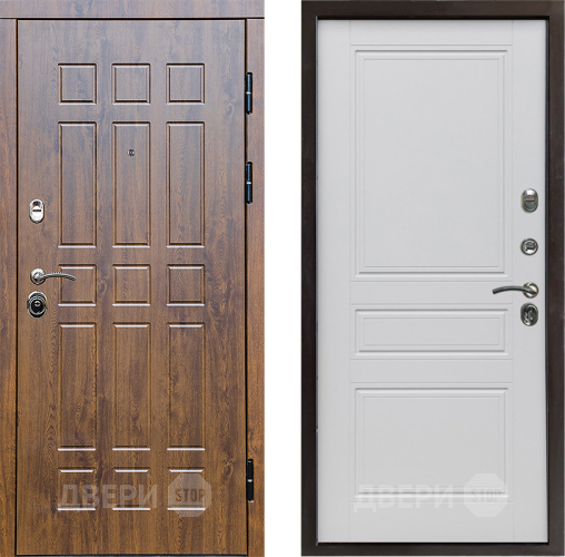 Входная металлическая Дверь Престиж Стандарт Классика Белый матовый в Зарайске