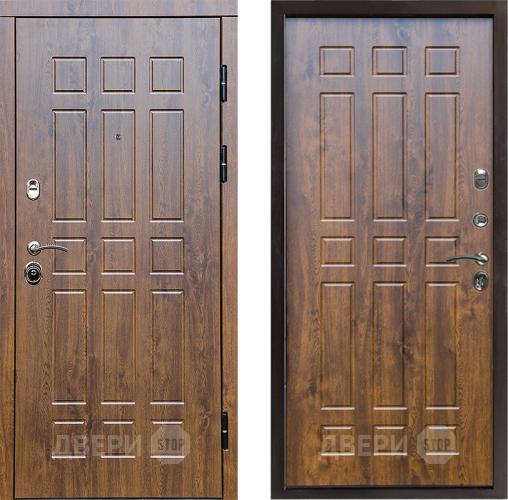 Входная металлическая Дверь Престиж Стандарт Спарта Дуб в Зарайске