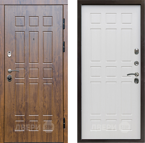 Входная металлическая Дверь Престиж Стандарт Спарта Лиственница белая в Зарайске