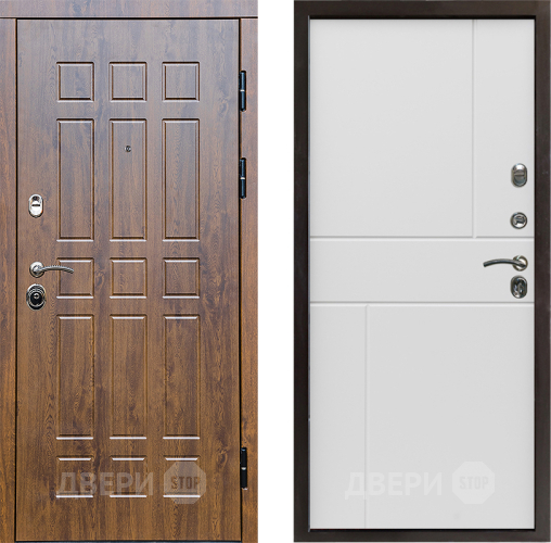 Входная металлическая Дверь Престиж Стандарт Горизонт Бетон белый в Зарайске