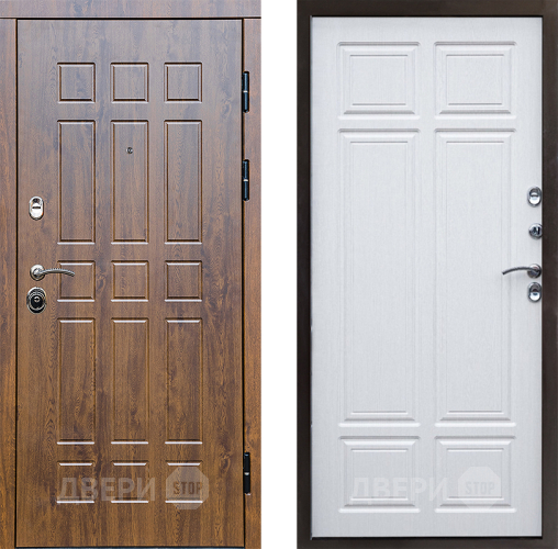 Входная металлическая Дверь Престиж Стандарт Премиум Лиственница белая в Зарайске