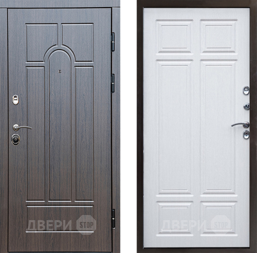 Входная металлическая Дверь Престиж Арка Премиум Лиственница белая в Зарайске