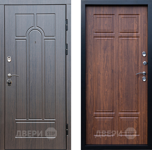 Входная металлическая Дверь Престиж Арка Премиум Орех темный в Зарайске