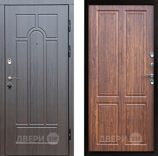 Входная металлическая Дверь Престиж Арка Премиум Орех светлый в Зарайске