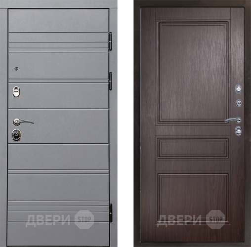 Входная металлическая Дверь Престиж Линия Грэй Классика Венге в Зарайске