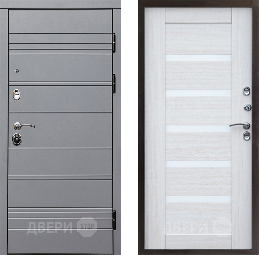 Дверь Престиж Линия Грэй Царга Лиственница белая в Зарайске